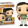 Hobby Zone Chase Pop The 40-Year-Old Virgin - Andy Stitzer Holding Steve Austin Pop! Vinyl Figure - Chase Edition