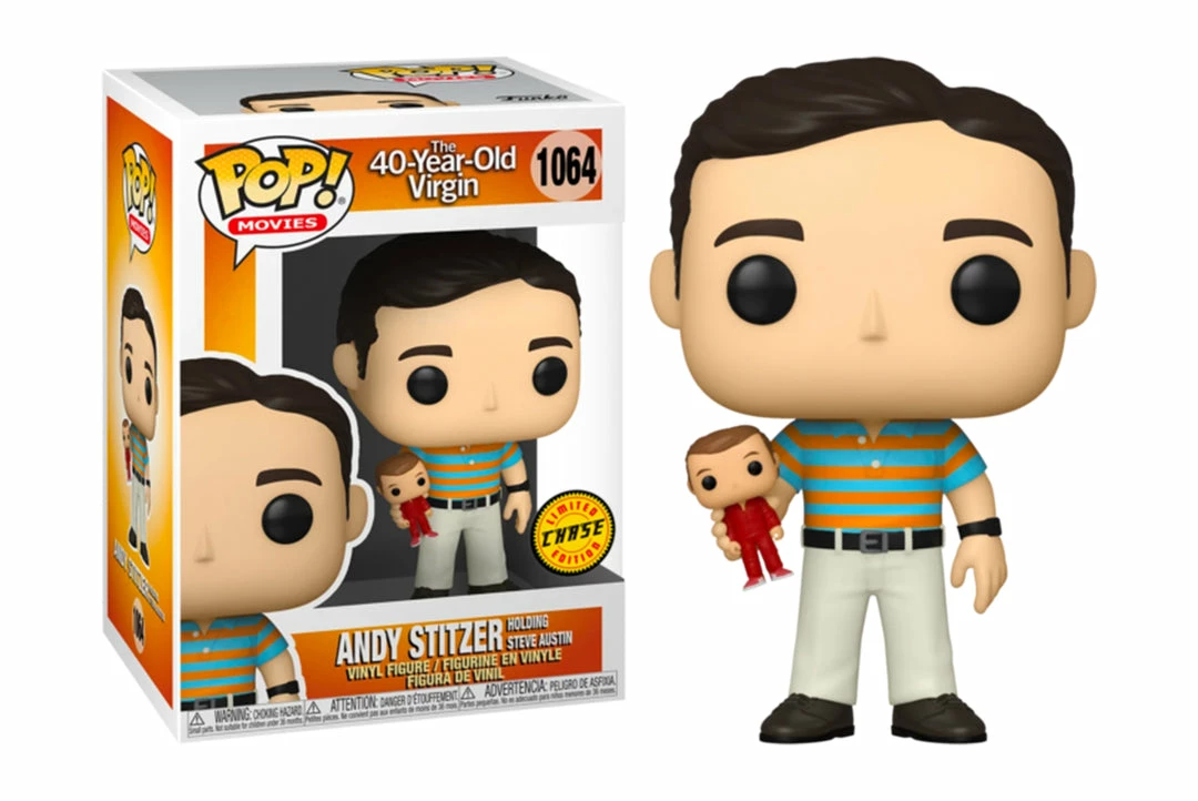 Hobby Zone Chase Pop The 40-Year-Old Virgin - Andy Stitzer Holding Steve Austin Pop! Vinyl Figure - Chase Edition 3 Hobby Zone Chase Pop The 40-Year-Old Virgin - Andy Stitzer Holding Steve Austin Pop! Vinyl Figure - Chase Edition