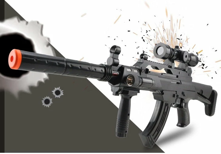 Hobby Zone AK-47 Electric Toy Blaster With Flashlight 3 Hobby Zone AK-47 Electric Toy Blaster With Flashlight