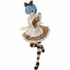 Banpresto Re:Zero Rem In Dusty Rose Dress Wonderland Figurine - Antique Version