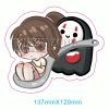 Hobby Zone Latest Arrival Spirited Away No Face Holding Chihiro With A Spoon Vinyl Decal Sticker