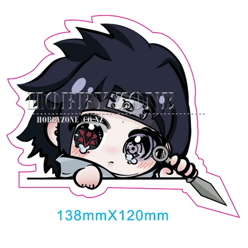 Hobby Zone Naruto Sasuke Holding Kunai Vinyl Decal Sticker Collector Sets 3 Hobby Zone Naruto Sasuke Holding Kunai Vinyl Decal Sticker Collector Sets