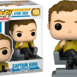 Funko Pop Vinyls NZ Star Trek: The Original Series - Captain Kirk In Chair Pop! Vinyl Figure