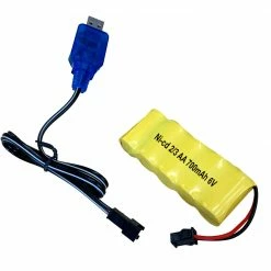 Hobby Zone 6 Volt Lithium Battery + USB Charging Cord For Gel Ball Blaster