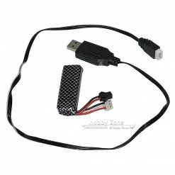 Hobby Zone Gel Ball Blasters 7.4 Volt Lithium Battery + USB Charging Cord For Gel Ball Blaster