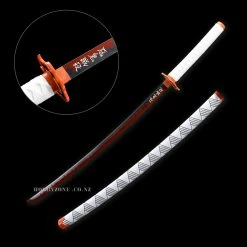 N/a Demon Slayer Kimetsu No Yaiba Kyojuro Rengoku Nichirin Sword Premium V2