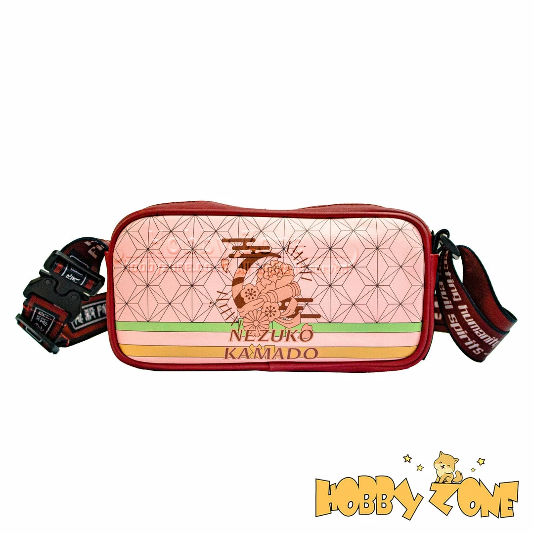 Hobby Zone Demon Slayer Nezuko Pink Sling Bag 5 Hobby Zone Demon Slayer Nezuko Pink Sling Bag