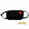 Hobby Zone Heart On My Sleeve Black Reusable Face Mask