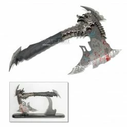 N/a Fantasy Dragon Axe With Stand