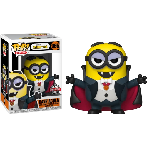Funko Pop Vinyls NZ Minions - Dave'acula Pop! Vinyl Figure 3 Funko Pop Vinyls NZ Minions - Dave'acula Pop! Vinyl Figure
