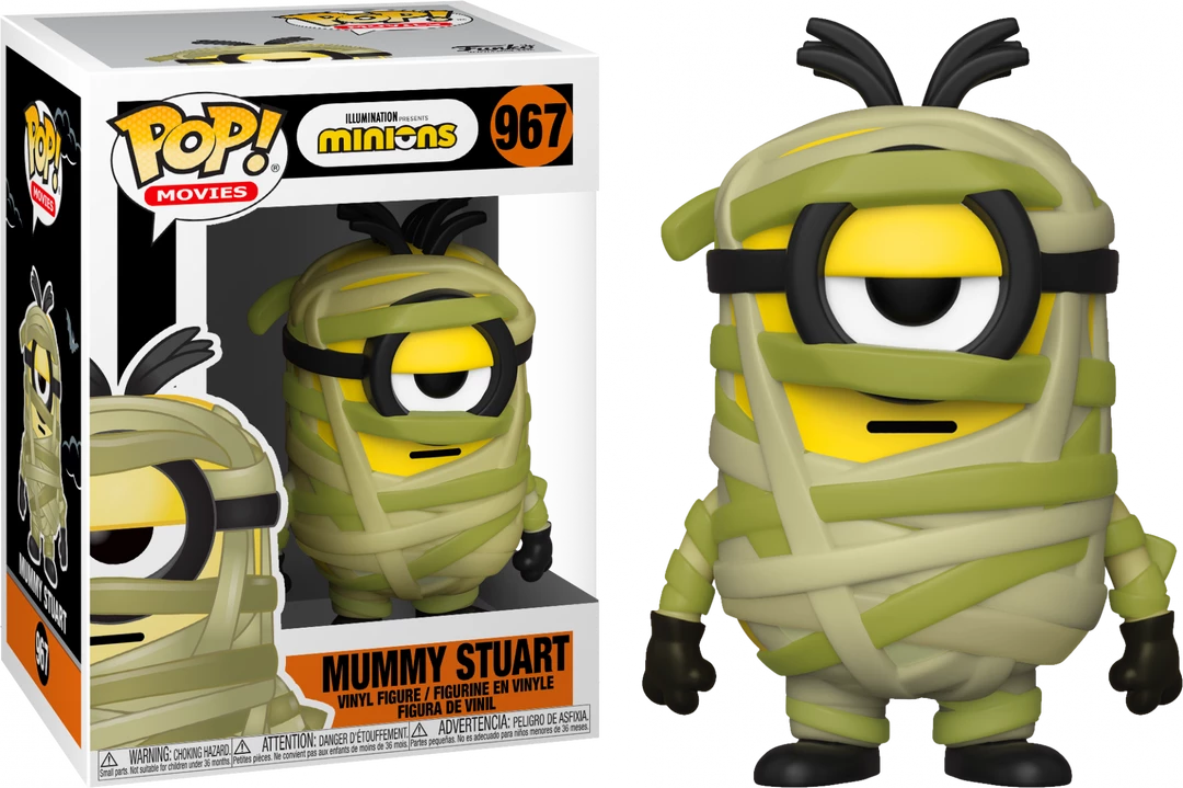 Funko Pop Vinyls NZ Minions - Mummy Stuart Pop! Vinyl Figure 3 Funko Pop Vinyls NZ Minions - Mummy Stuart Pop! Vinyl Figure