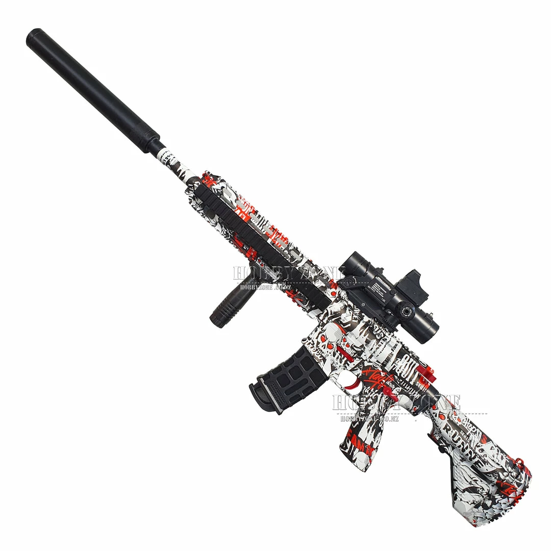 Hobby Zone Gel Ball Blasters HD Black And White Outcast M416 Gel Ball Blaster 3 Hobby Zone Gel Ball Blasters HD Black And White Outcast M416 Gel Ball Blaster