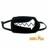 Hobby Zone Cosplay Accessories Drooling Expression Black Reusable Face Mask