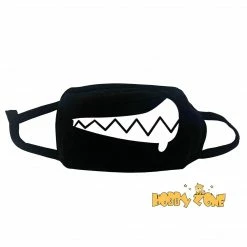Hobby Zone Cosplay Accessories Drooling Expression Black Reusable Face Mask