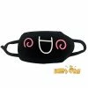 Hobby Zone Cosplay Accessories Overjoyed Expression Black Reusable Face Mask