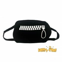 Hobby Zone "Zip Your Mouth" Black Reusable Face Mask