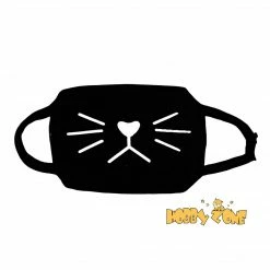 Hobby Zone Cat Whiskers Black Reusable Face Mask Cosplay Accessories