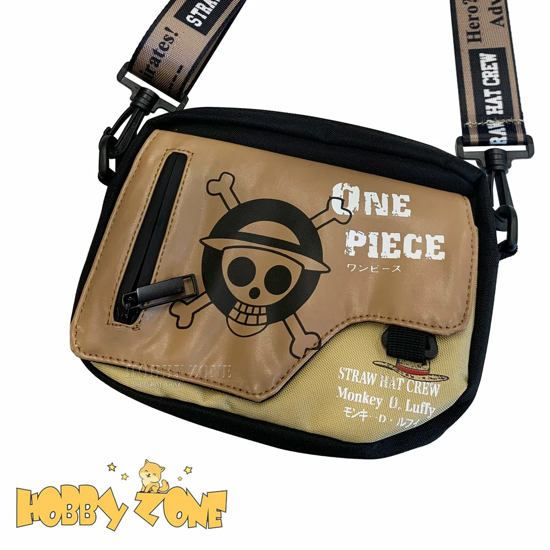 Hobby Zone Brown One Piece Luffy Skull Canvas Bag 5 Hobby Zone Brown One Piece Luffy Skull Canvas Bag