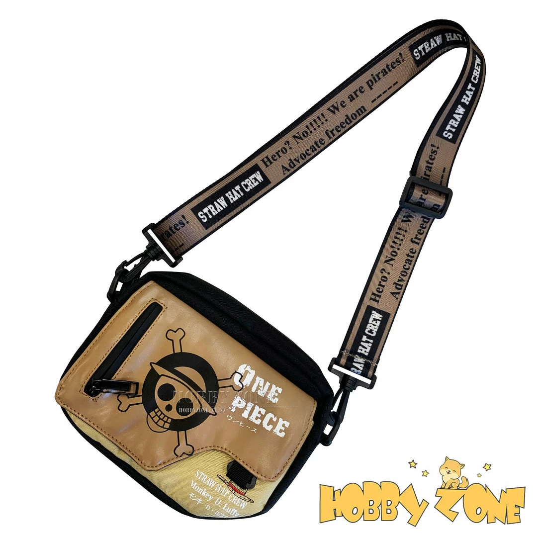 Hobby Zone Brown One Piece Luffy Skull Canvas Bag 3 Hobby Zone Brown One Piece Luffy Skull Canvas Bag