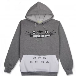 Hobby Zone My Neighbor Totoro Hoodie Thickened Fleece Coat Hooded Pullover - Cotton Embroidery Cosplay Costumes