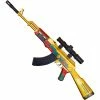 Hobby Zone Gel Ball Blasters LJ AKM Royal Gold Checkered Gel Ball Blaster