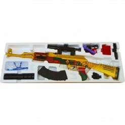 Hobby Zone Gel Ball Blasters LJ AKM Royal Gold Checkered Gel Ball Blaster