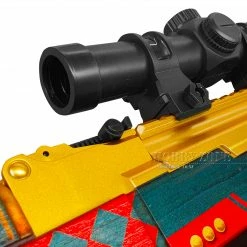 Hobby Zone Gel Ball Blasters LJ AKM Royal Gold Checkered Gel Ball Blaster