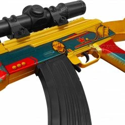 Hobby Zone Gel Ball Blasters LJ AKM Royal Gold Checkered Gel Ball Blaster