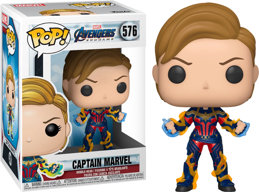 Funko Avengers 4: Endgame - Captain Marvel With New Hair Pop! Vinyl Figure Marvel Merchandise 3 Funko Avengers 4: Endgame - Captain Marvel With New Hair Pop! Vinyl Figure Marvel Merchandise