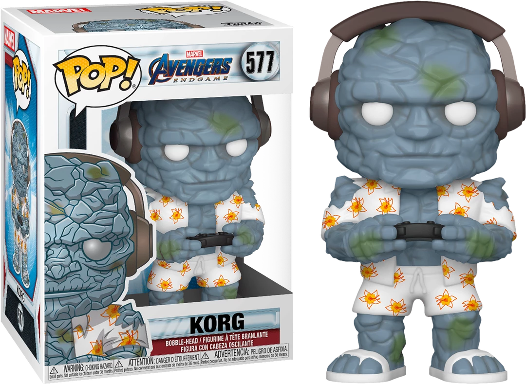 Funko Avengers 4: Endgame - Gamer Korg Pop! Vinyl Figure Marvel Merchandise 3 Funko Avengers 4: Endgame - Gamer Korg Pop! Vinyl Figure Marvel Merchandise