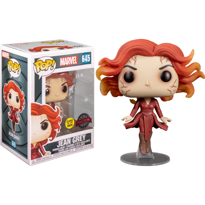 Funko Marvel Merchandise X-Men (2000) - Jean Grey Glow In The Dark 20th Anniversary Pop! Vinyl Figure 3 Funko Marvel Merchandise X-Men (2000) - Jean Grey Glow In The Dark 20th Anniversary Pop! Vinyl Figure
