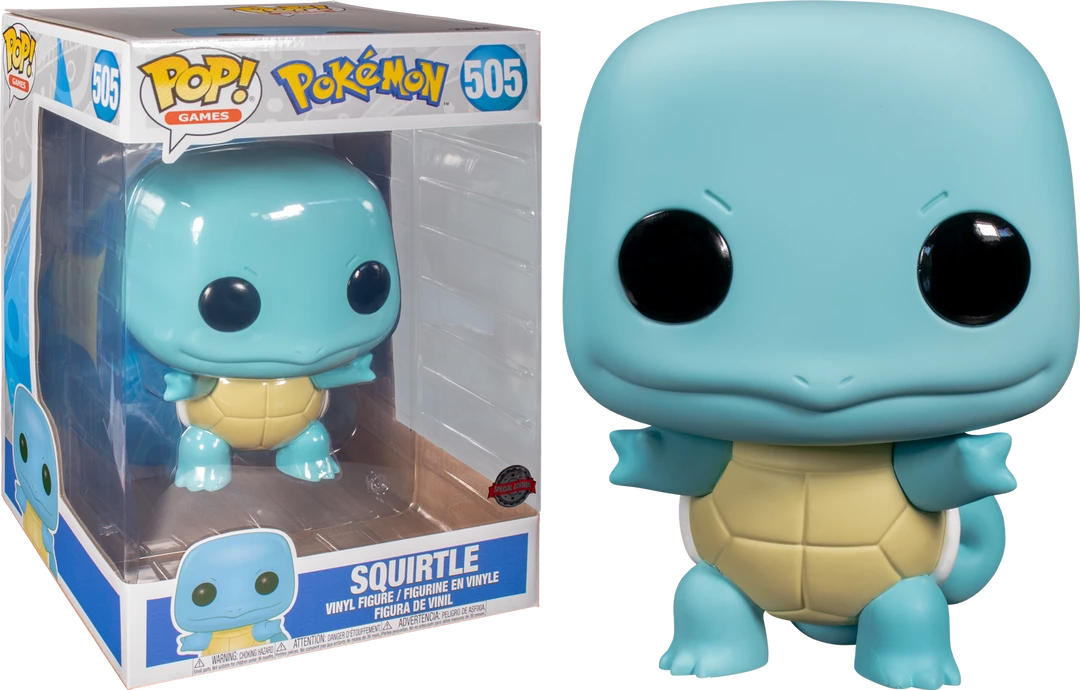 Funko Pokemon - Squirtle 10" Pop! Vinyl Figure 3 Funko Pokemon - Squirtle 10" Pop! Vinyl Figure