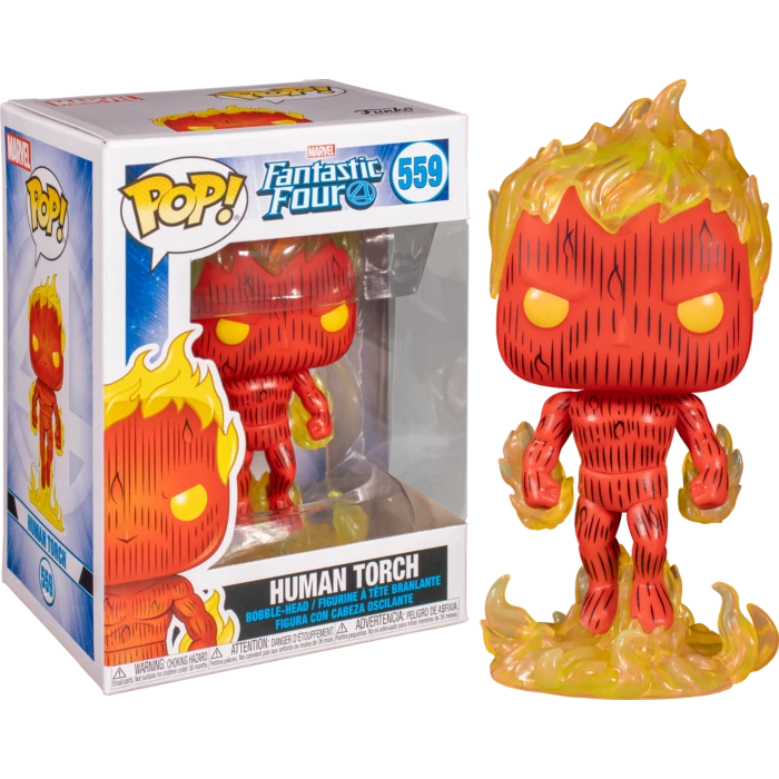 Funko Fantastic Four - Human Torch Pop! Vinyl Figure 3 Funko Fantastic Four - Human Torch Pop! Vinyl Figure