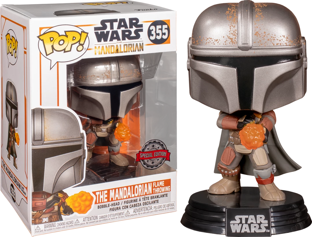 Funko Star Wars: The Mandalorian - The Mandalorian With Flame Pop! Vinyl Figure Pop Vinyls NZ 3 Funko Star Wars: The Mandalorian - The Mandalorian With Flame Pop! Vinyl Figure Pop Vinyls NZ