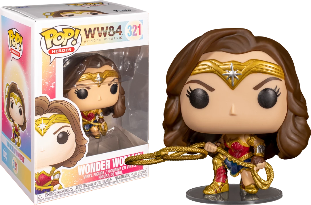 Funko Wonder Woman 1984 - Wonder Woman With Lasso Metallic Pop! Vinyl Figure 3 Funko Wonder Woman 1984 - Wonder Woman With Lasso Metallic Pop! Vinyl Figure