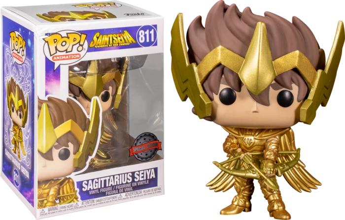 Funko Pop Vinyls NZ Saint Seiya: Knights Of The Zodiac - Seiya With Gold Armor Pop! Vinyl Figure 3 Funko Pop Vinyls NZ Saint Seiya: Knights Of The Zodiac - Seiya With Gold Armor Pop! Vinyl Figure