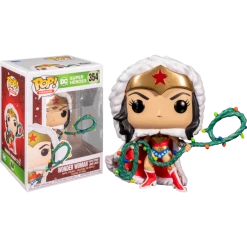 Funko Pop Vinyls NZ Wonder Woman - Wonder Woman With Christmas Lights Lasso Holiday Pop! Vinyl Figure