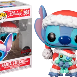 Hobby Zone Latest Arrival Lilo And Stitch - Santa Stitch Pop! Vinyl Figure