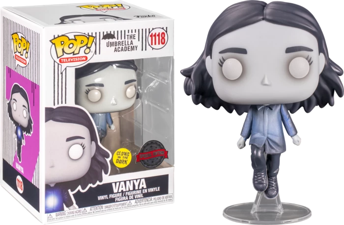 Funko Pop Vinyls NZ The Umbrella Academy - Vanya Hargreeves Flying Glow In The Dark Pop! Vinyl Figure 3 Funko Pop Vinyls NZ The Umbrella Academy - Vanya Hargreeves Flying Glow In The Dark Pop! Vinyl Figure