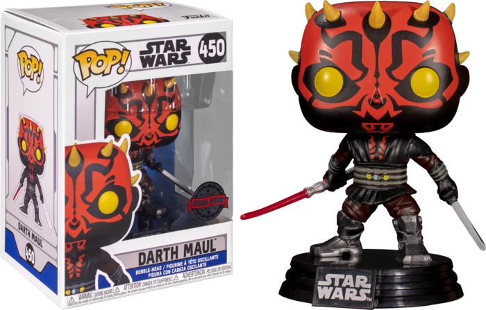 Funko Pop Vinyls NZ Star Wars: Clone Wars - Darth Maul With Darksaber Pop! Vinyl Figure 3 Funko Pop Vinyls NZ Star Wars: Clone Wars - Darth Maul With Darksaber Pop! Vinyl Figure