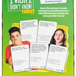 Hobby Zone I Wish I Didn't Know! Family Edition - Card Game Board Games NZ