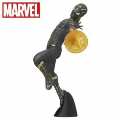 Hobby Zone Banpresto NZ Marvel Spider-Man Figure No Way Home Black And Gold Suit With Web Shooter