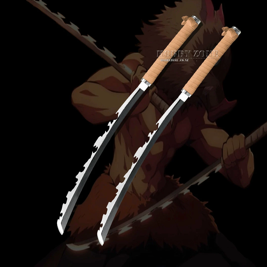 N/a Demon Slayer Kimetsu No Yaiba Inosuke Hashibira Beast Breathing Double Knives Set Premium Battle Form Armoury 3 N/a Demon Slayer Kimetsu No Yaiba Inosuke Hashibira Beast Breathing Double Knives Set Premium Battle Form Armoury