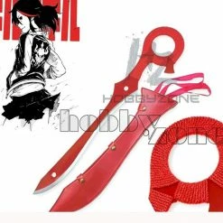 N/a Armoury Kill La Kill Anime Ryuko Matoi Half Rending Scissor Blade-Red/Round