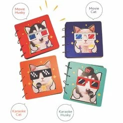 Hobby Zone Notebooks Hand Crafted Cat And Dog Soft Cover Photo Album Scrapbook