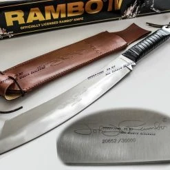 N/a Rambo 420B Forged Silver Blade Hunting Knives Machete Replica