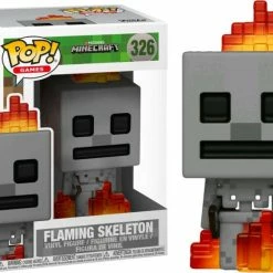 Hobby Zone Latest Arrival Minecraft - Flaming Skeleton Pop! Vinyl Figure