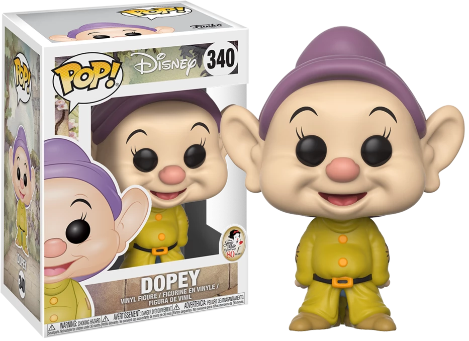 Funko Pop Vinyls NZ Snow White And The Seven Dwarfs - Dopey Pop! Vinyl Figure 3 Funko Pop Vinyls NZ Snow White And The Seven Dwarfs - Dopey Pop! Vinyl Figure