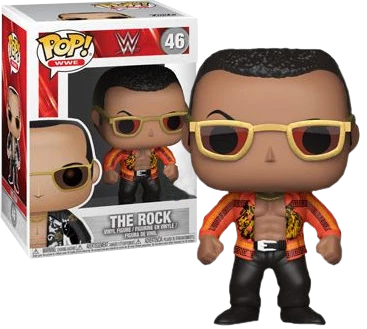 Funko WWE - The Rock Old School Chase Pop! Vinyl Figure 3 Funko WWE - The Rock Old School Chase Pop! Vinyl Figure